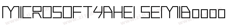 MicrosoftYaHei Semib字体转换